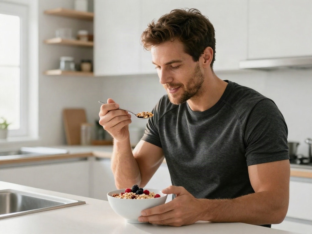 Frühstück vor Training