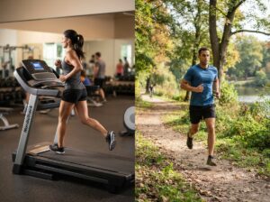 Laufband oder draußen laufen