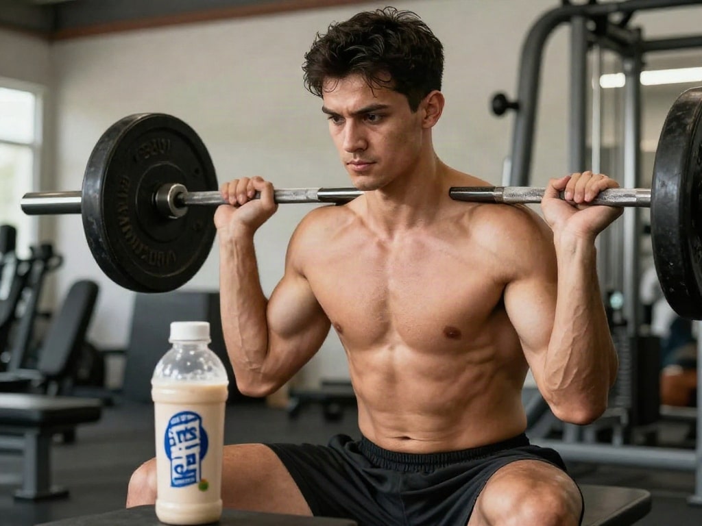Proteinshake Muskelaufbau